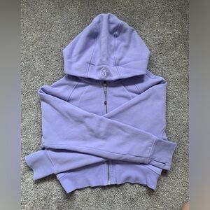 Lululemon Cropped Zip up Scuba hoodie